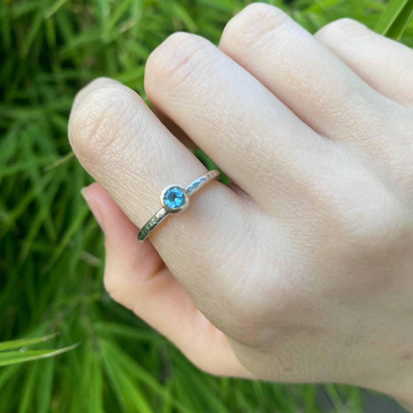 Hemera Ring | Blue Topaz with 9ct Gold - UK/AU Size P