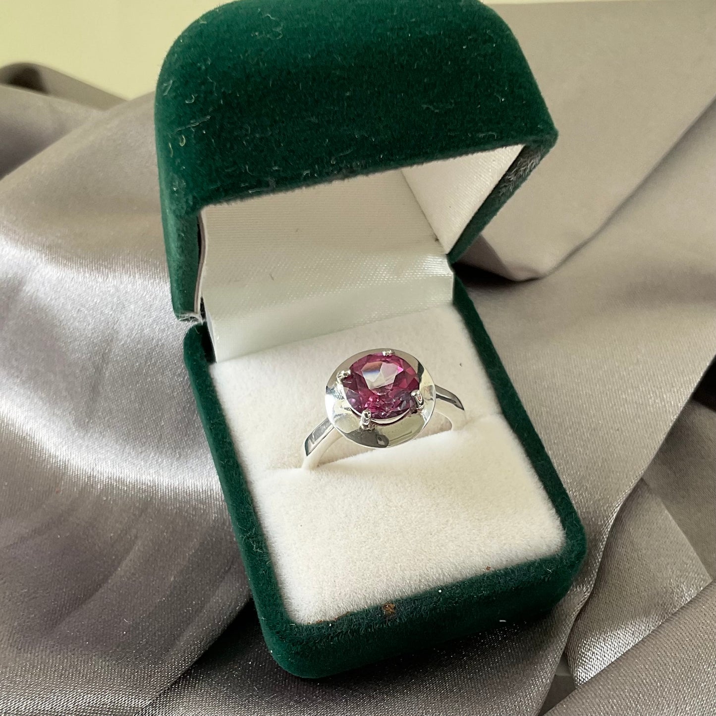 Aphrodite Ring | Pink Topaz - UK/AU Size: L