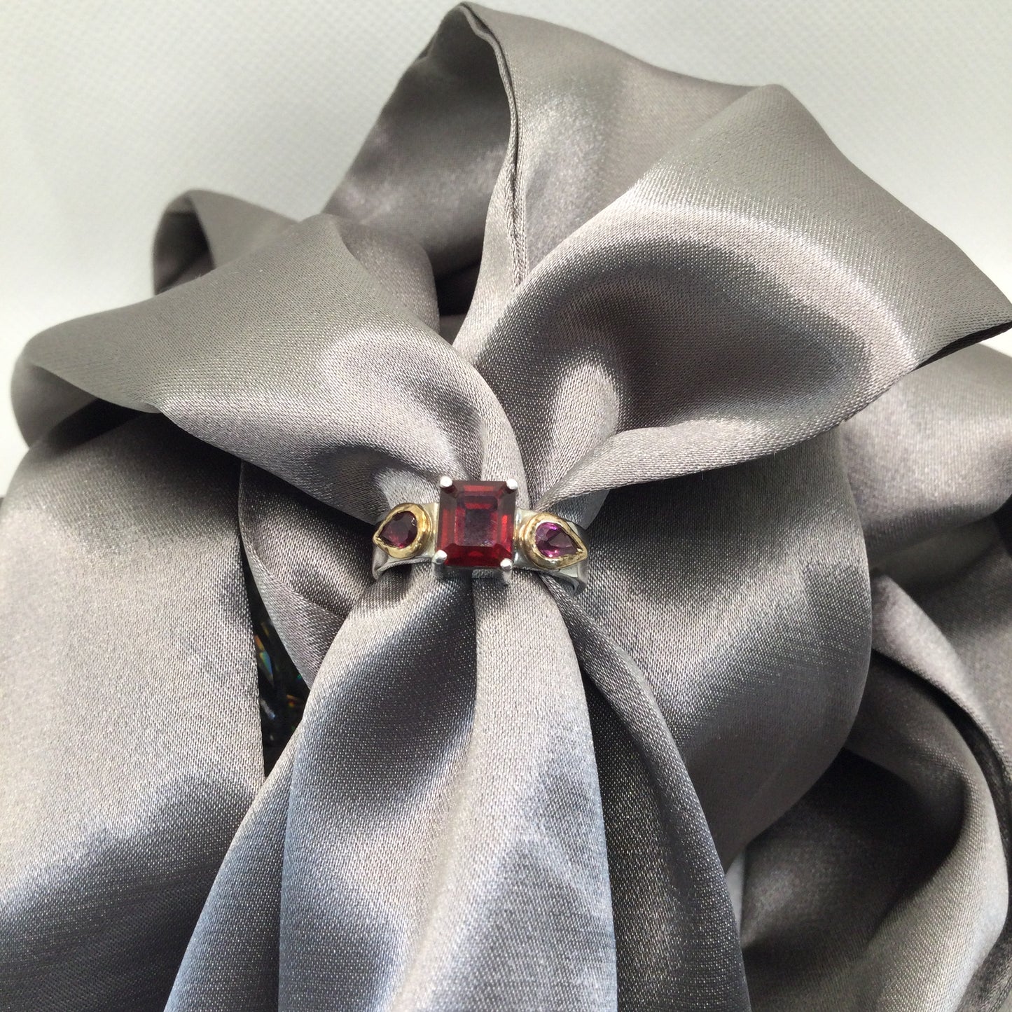 Persephone Ring | Red Garnet with 9ct Gold - UK/AU Size M