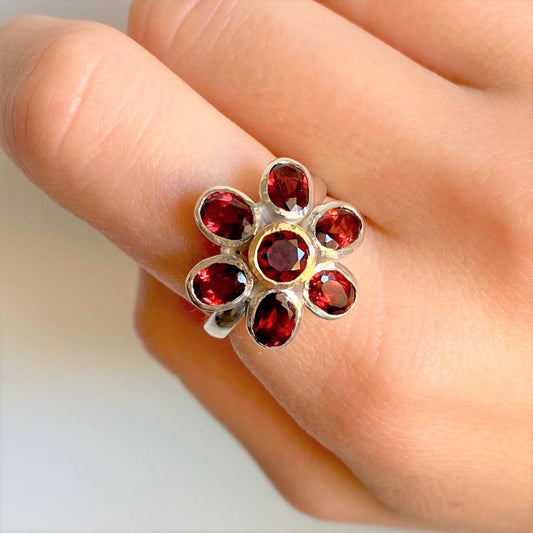 garnet cluster ring on mode